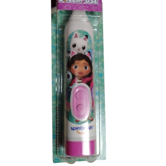 Spinbrush Gabbys Dollhouse Battery Powered Kids Soft Bristles Toothbrush - Picture 3 of 5